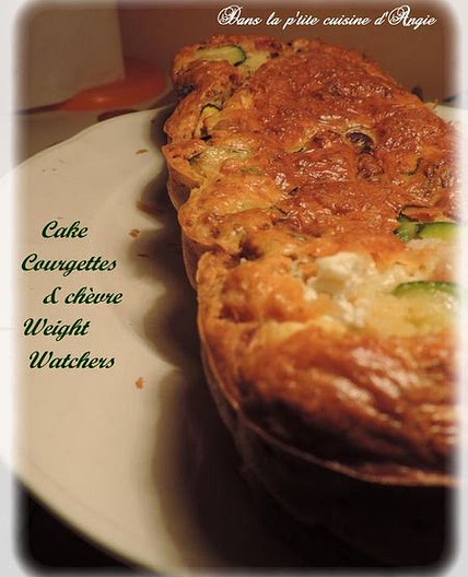 Cake courgettes, chèvre & bacon Weight Watchers - Dans la p'tite