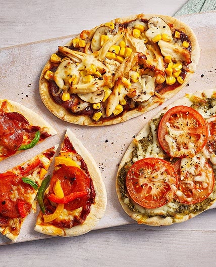Air-fryer pitta pizzas recipe