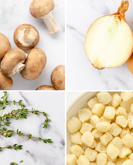 Sheet Pan Herby Gnocchi & Mushrooms