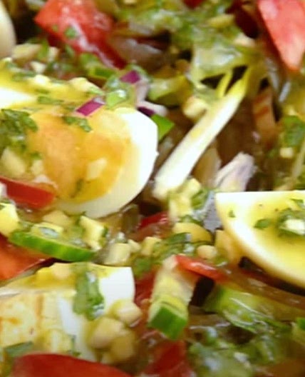 Salat mit Algen