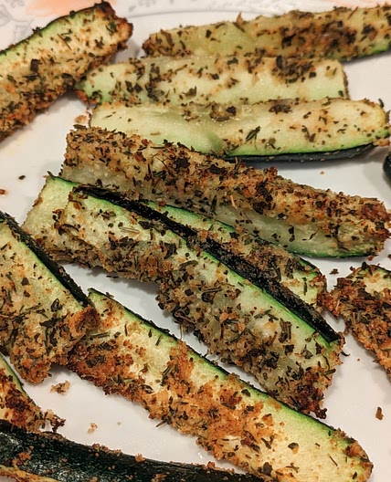 Parmesan Crusted Zucchini Wedges