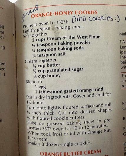 Orange-Honey Cookies