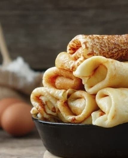 Блинчики с курицей и грибами