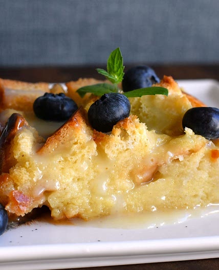 White Chocolate Bread Pudding