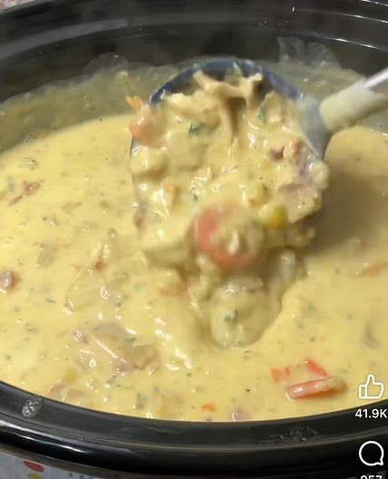 Chicken bacon ranch potato soup