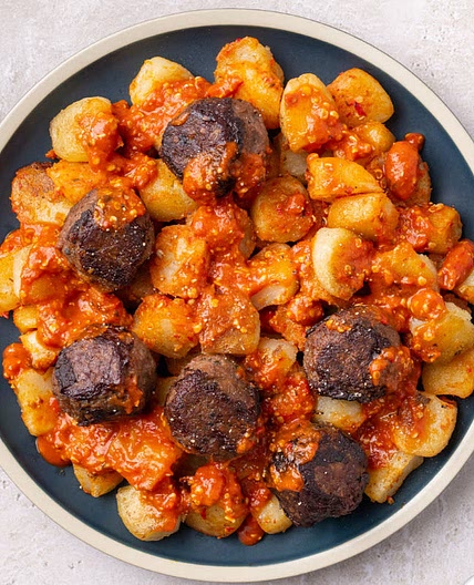 Gnocchi Marinara Impossible Meatballs 