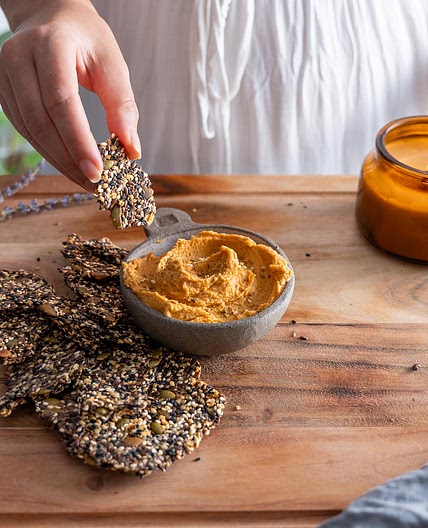 GF Seeded Crackers (Oil-Free, Flour-Free, Nut-free)