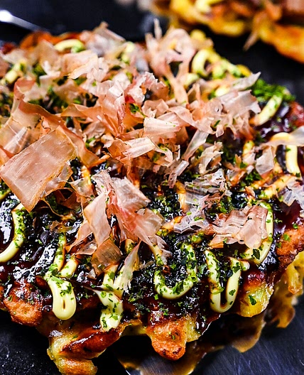 Authentic Osaka Style Okonomiyaki (Japanese Savory Pancake)