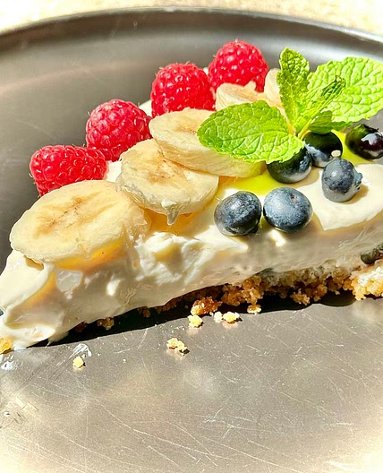 No Bake Blueberry Cheesecake 