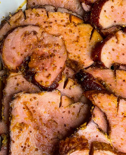 Slow Cooker Glazed Ham