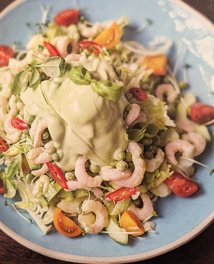 Salada de camarão