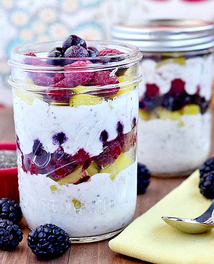 Make Ahead Fruit & Yogurt Breakfast Parfaits