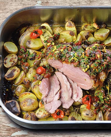 Lamm: Lammkeule Gremolata Wedges