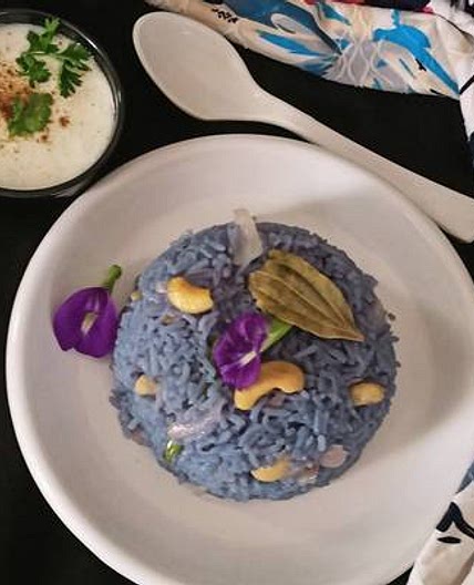 Butterfly pea flower Fried Rice
