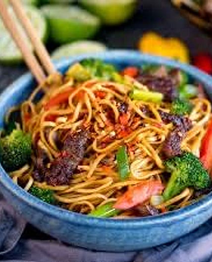 Crispy Chili Beef Noodles