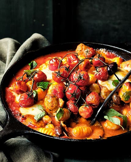 One-pot baked gnocchi and sausage