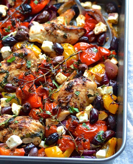 Greek Chicken Traybake