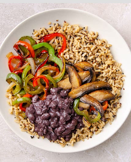 Portabella Black Bean Burrito Bowl