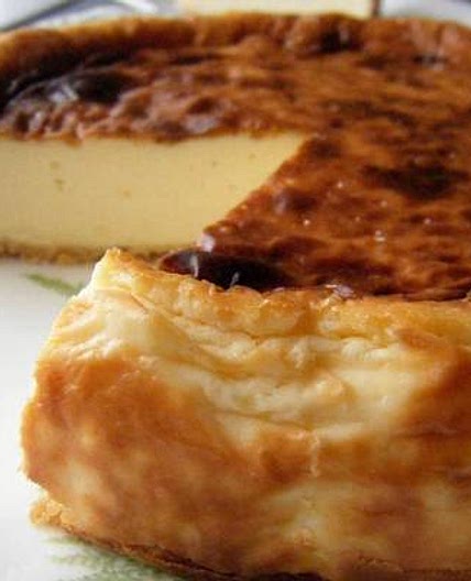 Rich and Browned Camembert Cheesecake