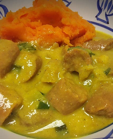 Mango Coconut Curry Sausages
