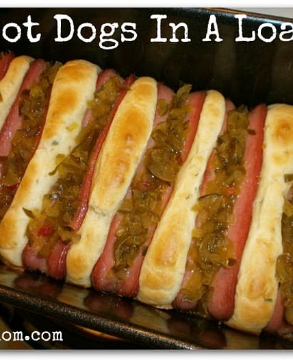 Hot Dogs in a Loaf Pan