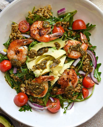 Shrimp and Quinoa Buddha Bowl