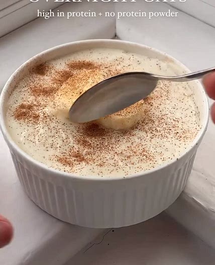Banana&cinammon overnight oats