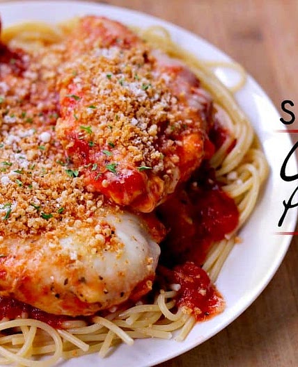 Slow Cooker Chicken Parmesan