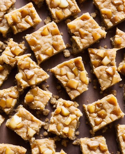 Caramel Pear Blondies Recipe