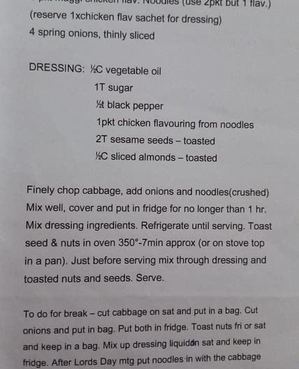 Crunchy Cabbage Slaw