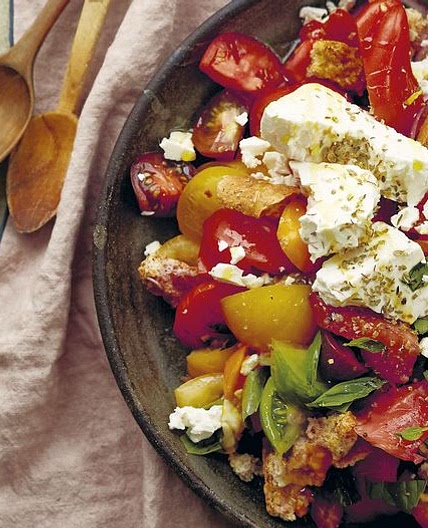 Tomato, Rusk, and Olive Salad: Dakos Salata