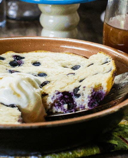 Blueberry Skillet Bread THM S Low Carb