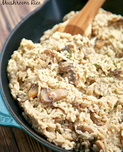 Parmesan Mushroom Rice