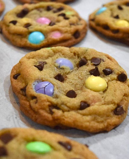 M&M Easter Cookies