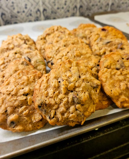 Pistachio Cranberry Oat Cookies