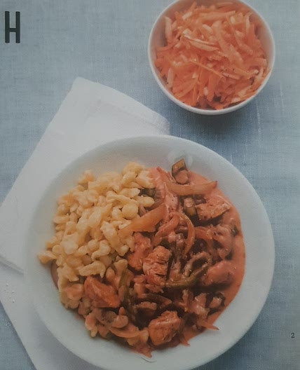 Rahmgulasch mit Spätzle
