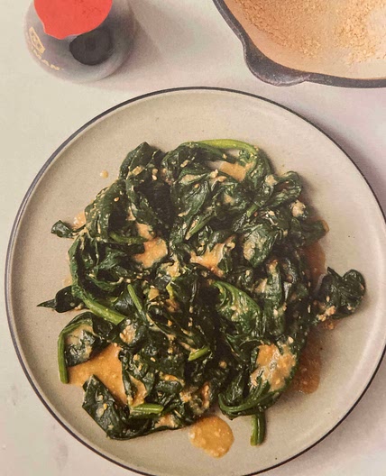 Épinards au miso