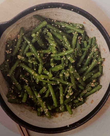 Haricots verts au sésames 