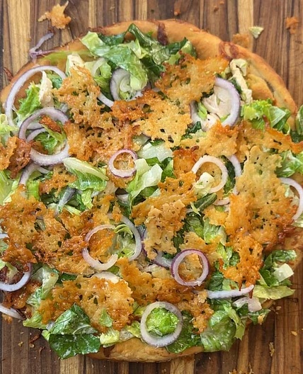 Chicken Caesar Salad Pizza