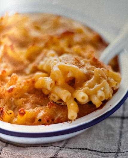 Gratin de pâtes au fromage vegan