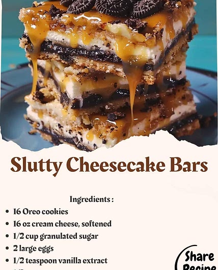 Slutty Cheesecake Bars