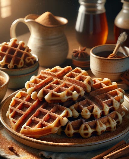 The BEST Churro Waffles