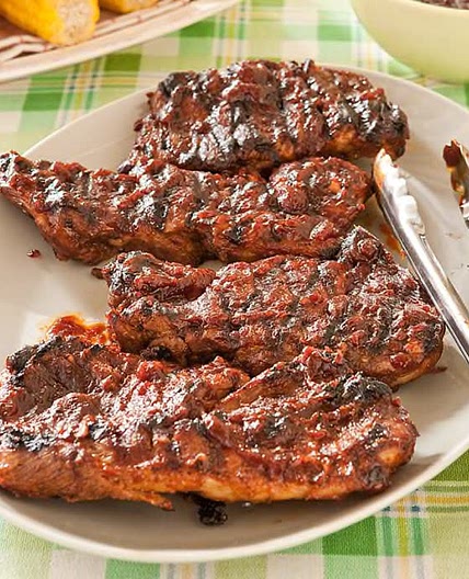 Mrs J1s BBQ Pork Steaks