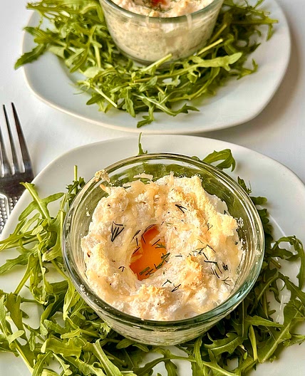 Parmesan Dill Cloud Eggs - keto friendly 