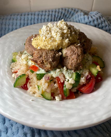 Mediterranean Meatball Bowls