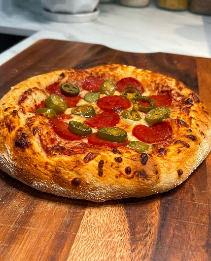 Homemade Pepperoni Pizza