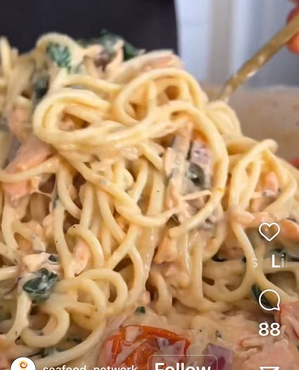 One pot Spinat-Lachs Pasta