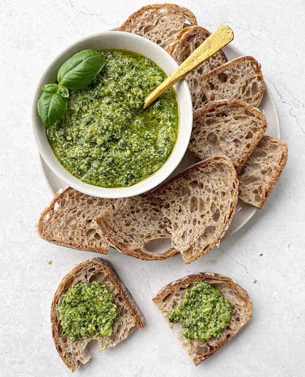 Zesty Homemade Lemon Basil Pesto
