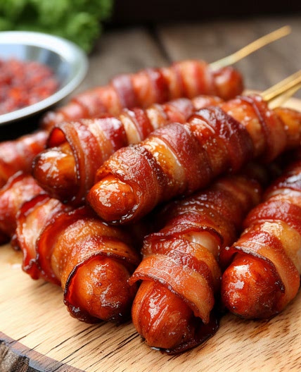Bacon Wrapped Smokies