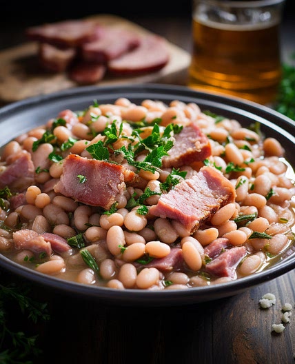 HAM & WHITE BEANS